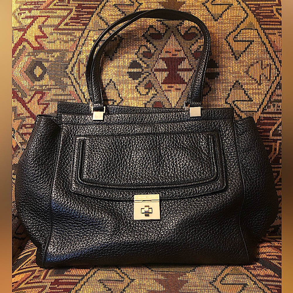 Kate Spade Everett Tote  In Black Pebbled Leather. Excellent Like New Condition